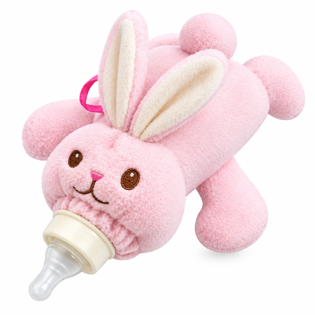 Capa térmica para biberão em peluche