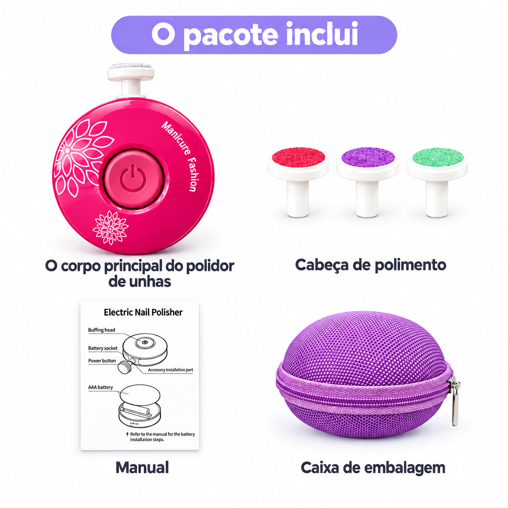 Lima Elétrica para Unhas de Bebé