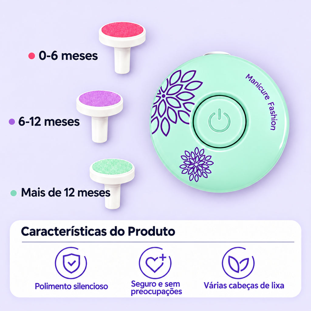 Lima Elétrica para Unhas de Bebé